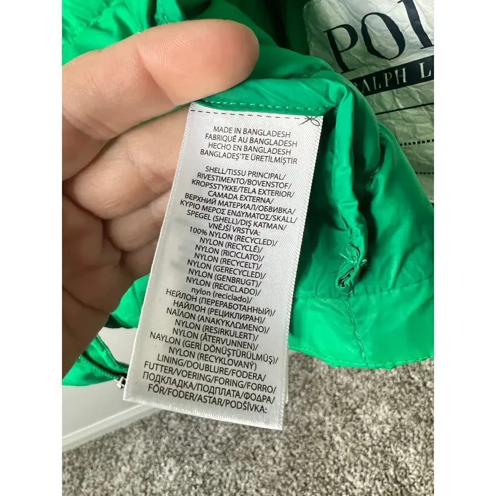 POLO Ralph Lauren kids green vest size S (8)